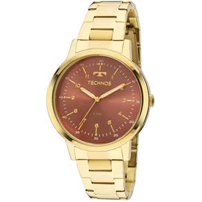 Relógio Technos Feminino Ref: 2035mfn/4r Casual Dourado