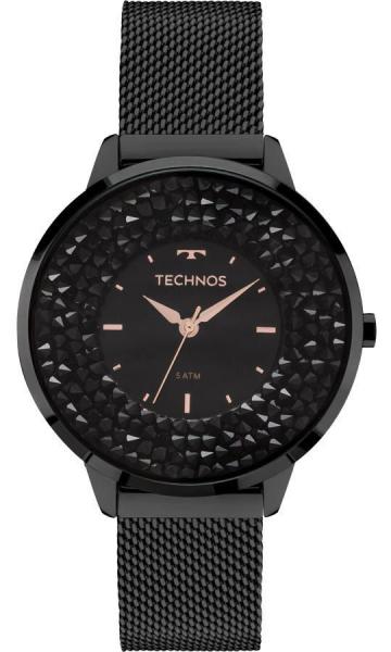Relógio Technos Feminino Ref: 2035mlf/1p Slim Black