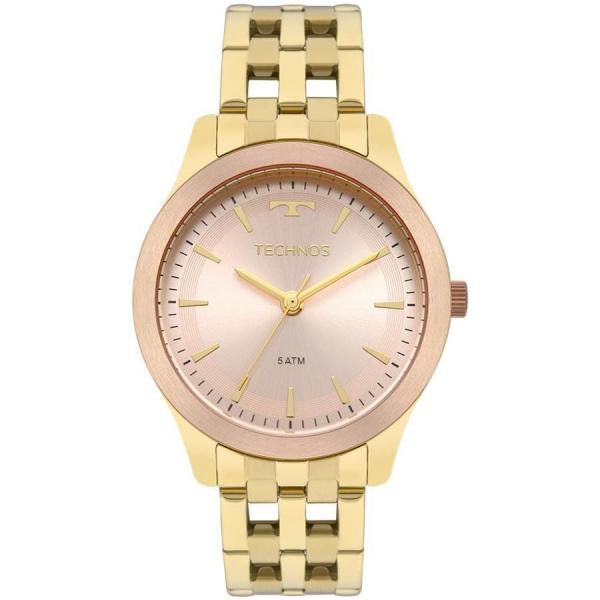 Relógio Technos Feminino Ref: 2035mpm/5t Elegance Dourado