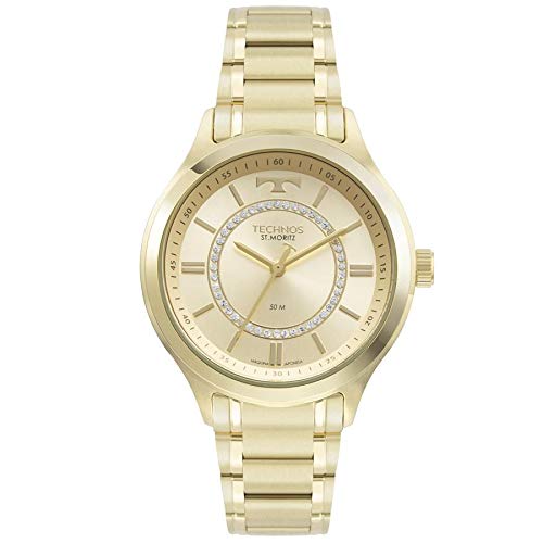 Relógio Technos Feminino Ref: 2036mmt/1d Elegance Dourado