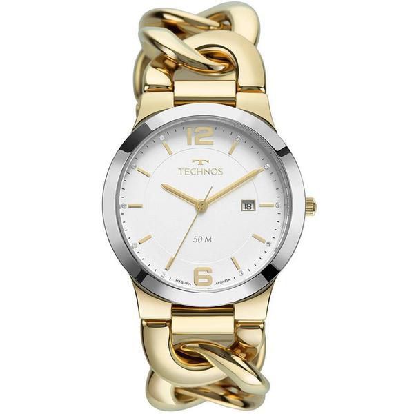Relógio Technos Feminino Ref: 2115mwf/1k Elegance Bicolor