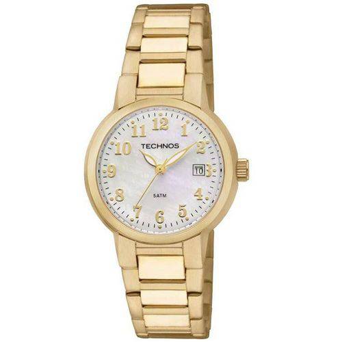 Relógio Technos Feminino Ref: Gn10ahbow/4k Clássico Dourado