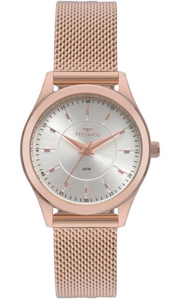 Relogio Technos Feminino Rose Pequeno Aço Inox 2035MNV/4K