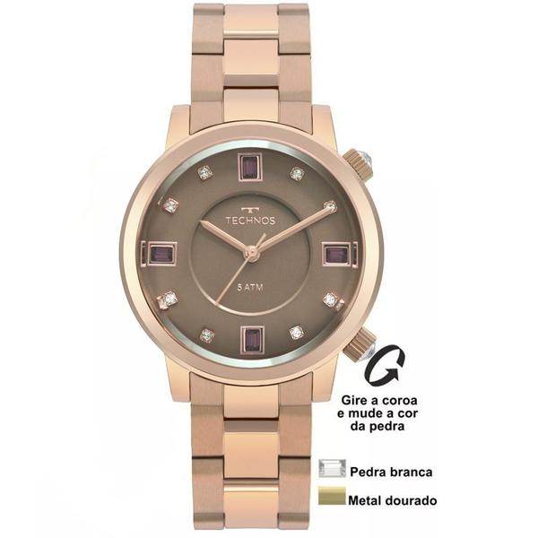 Relógio Technos Feminino Rosé Rocks Crystal 2039BV/4M