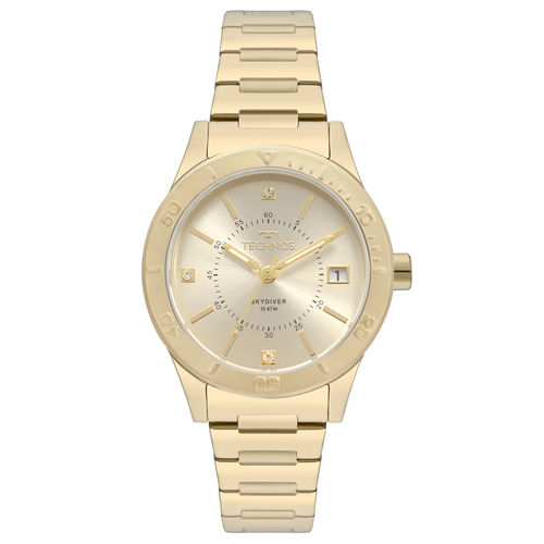 Relógio Technos Feminino Skydiver Dourado 2115mor/4x