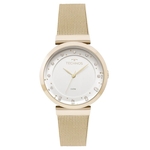 Relógio Technos Feminino Slim Dourado 2035MMX4X