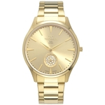 Relógio Technos Feminino Slim Dourado Elegance vd78ab/4x