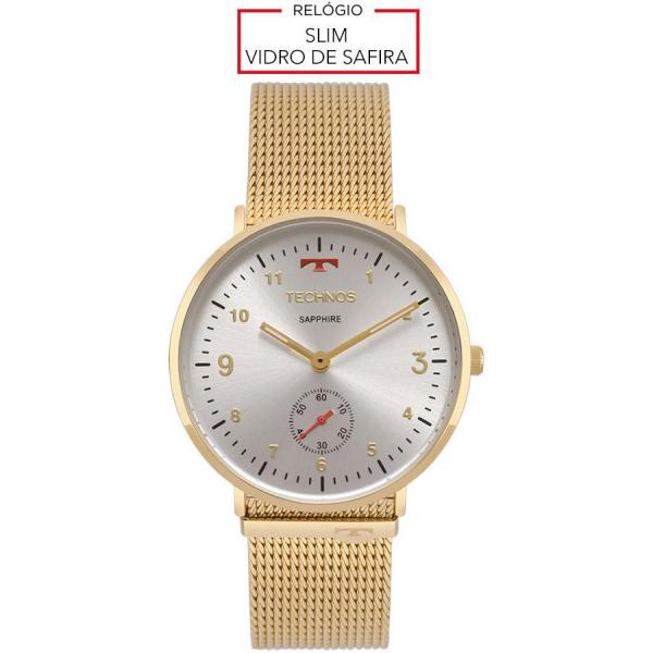 Relógio Technos Feminino Slim Pulseira Mesh 1l45az/4b