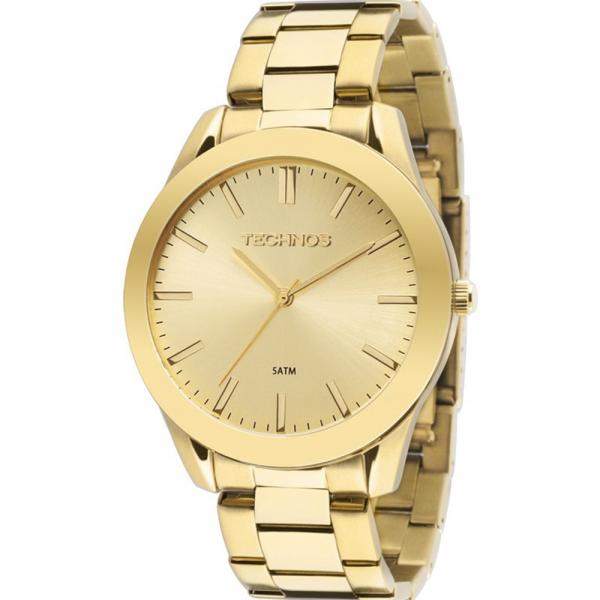 Relógio Technos Feminino Steel Dourado Analógico 2035lrp/4x