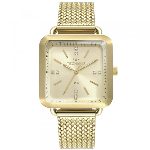 Relógio Technos Feminino Style Dourado 2036mme/4x