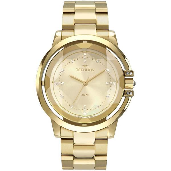 Relógio Technos Feminino Swarovski Dourado - 2036MLL/4X