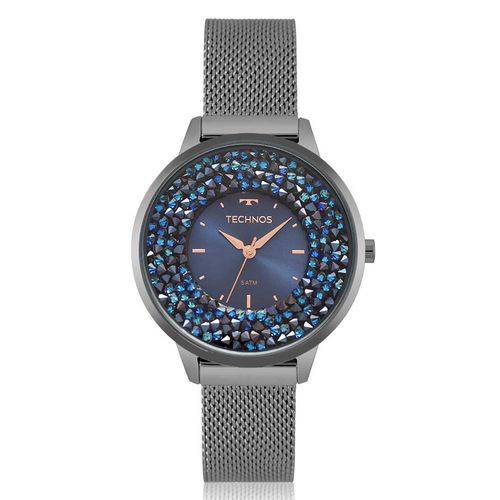 Relógio Technos Feminino Swarovski Grafite - 2035MQC/5A