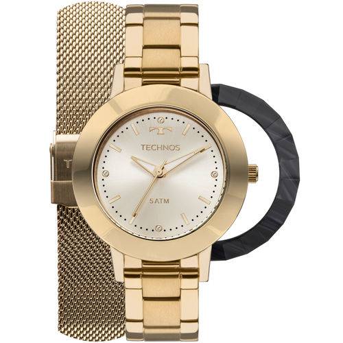 Relógio Technos Feminino Riviera Dourado