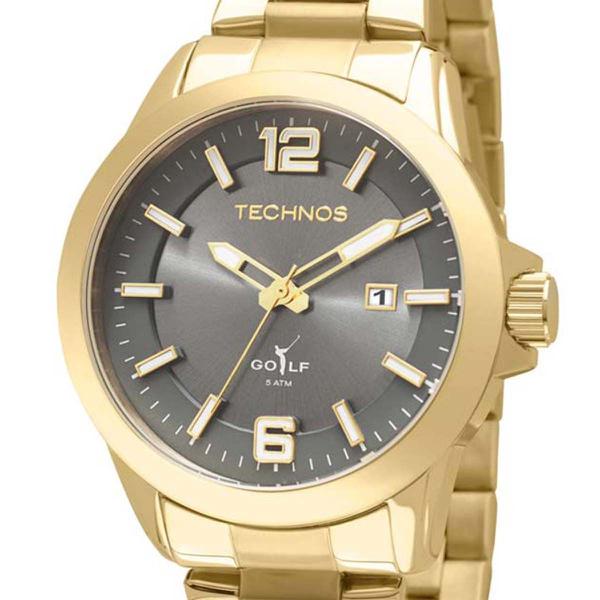 Relógio Technos Golf Masculino Dourado 2115KPX/4P