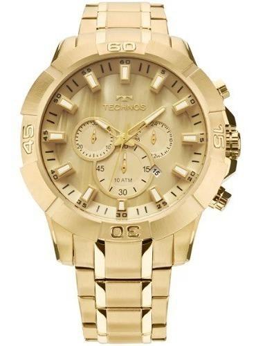 Relógio Technos Js26ae4x Masculino Dourado Analógico