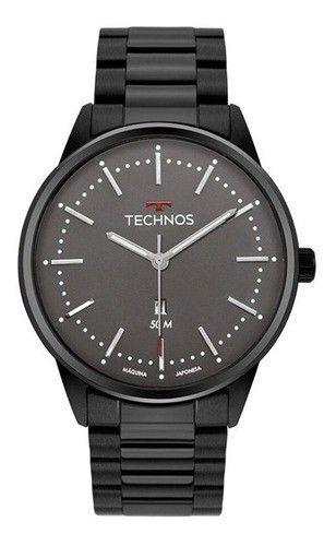 Relógio Technos Masculino 2015CDW/4C Aço Preto Analógico