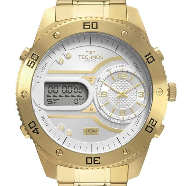 Relógio Technos Masculino Ana-Digi Legacy Dourado 2039CB/4X