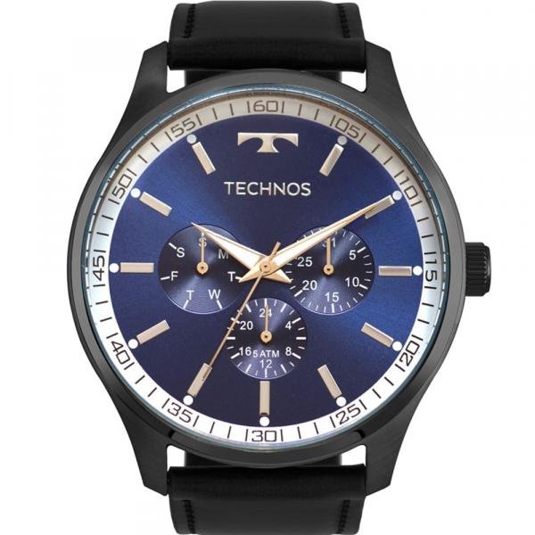 Relógio Technos Masculino Azul Classic Steel 6p29ajp/2a