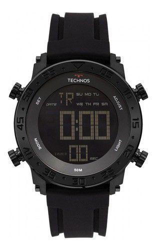Relógio Technos Masculino BJK006AA/4P Digital Borracha Preto