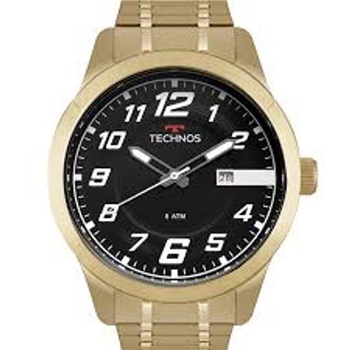 Relógio Technos Masculino Casual Dourado 2115Mox/4P