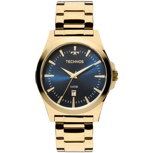 Relógio Technos Masculino Classic 2115lan/4a Azul Dourado