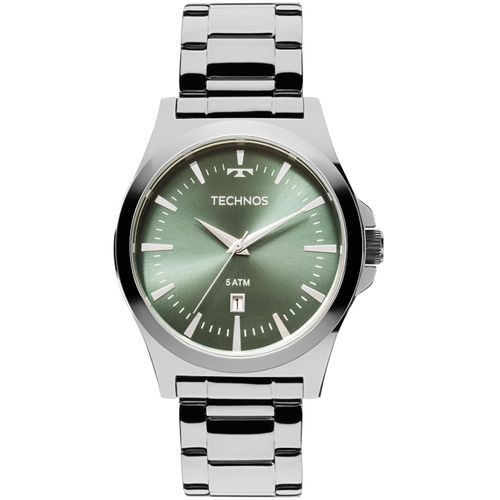 Relógio Technos Masculino Classic 2115lay/1v Verde Aço