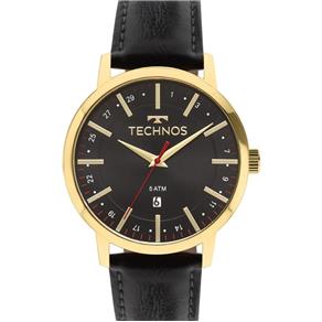 Relógio Technos Masculino Classic 2115mmi/4p Dourado Couro