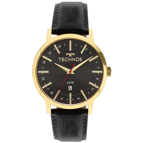 Relógio Technos Masculino Classic 2115mmi/4p Dourado Couro