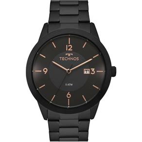 Relógio Technos Masculino Classic 2115moh/4p Preto Rose