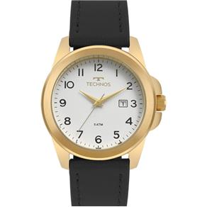 Relógio Technos Masculino Classic 2115mqj/2b Dourado Couro