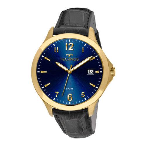 Relógio Technos Masculino Classic 1s13ck/2a Azul Dourado