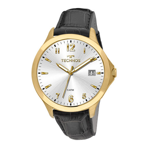 Relógio Technos Masculino Classic 1s13ck/2k Dourado Couro