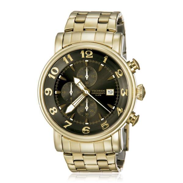 Relógio Technos Masculino Classic Analógico Dourado OS10CR4D