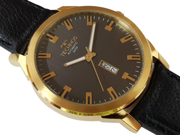 Relógio Technos Masculino Classic Automático Dourado - 8205og/2p