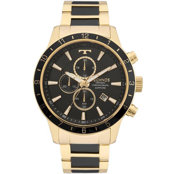 Relógio Technos Masculino Classic Ceramic/saphire Dourado - Js15fi/4p