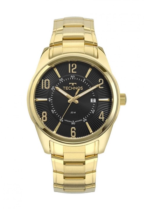 RelÃ³gio Technos Masculino Classic Dourado 2115MVC4P - Preto - Masculino - Dafiti