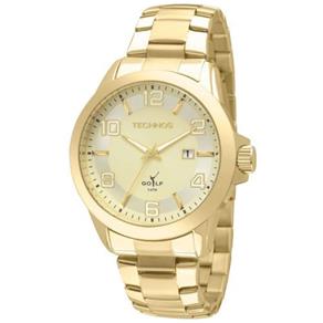 Relógio Technos Masculino Classic Golf Dourado 2115klt/4x