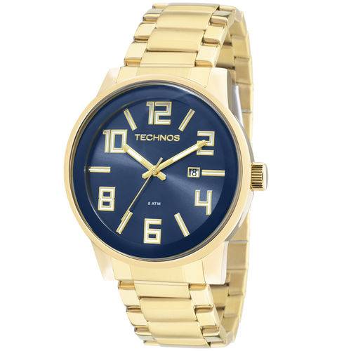 Relógio Technos Masculino Classic Golf Dourado 2115kqu4a