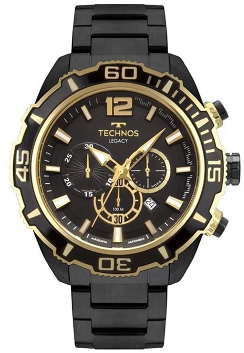 Relógio Technos Masculino Classic Legacy Preto JS26AS4P - Kanui