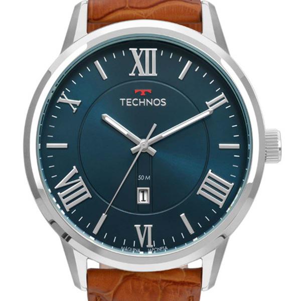 Relógio Technos Masculino Classic Steel 2115MTX/0A Couro
