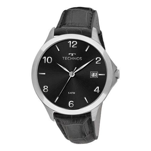 Relógio Technos Masculino Classic Steel com Pulseira de Couro 1S13BZ/0P