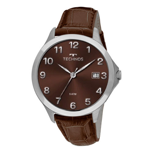 Relógio Technos Masculino Classic Steel com Pulseira de Couro 1S13CM/2M