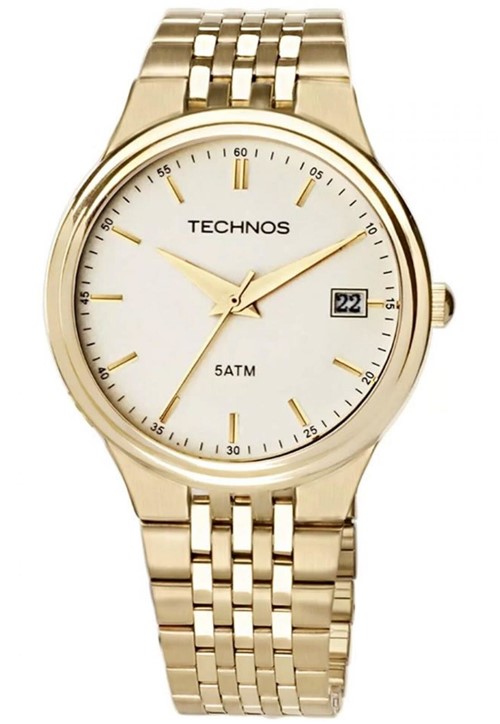 Relógio Technos Masculino Classic Steel Dourado 2115GR4X