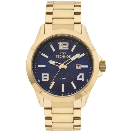 Relógio Technos Masculino Classic Steel Dourado - 2115kpr/4a