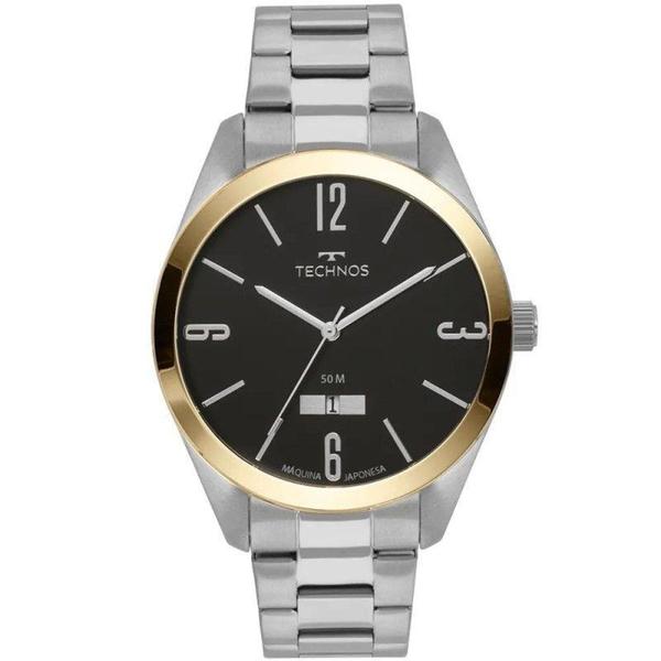 Relógio Technos Masculino Classic Steel Dourado 2115MNV1K