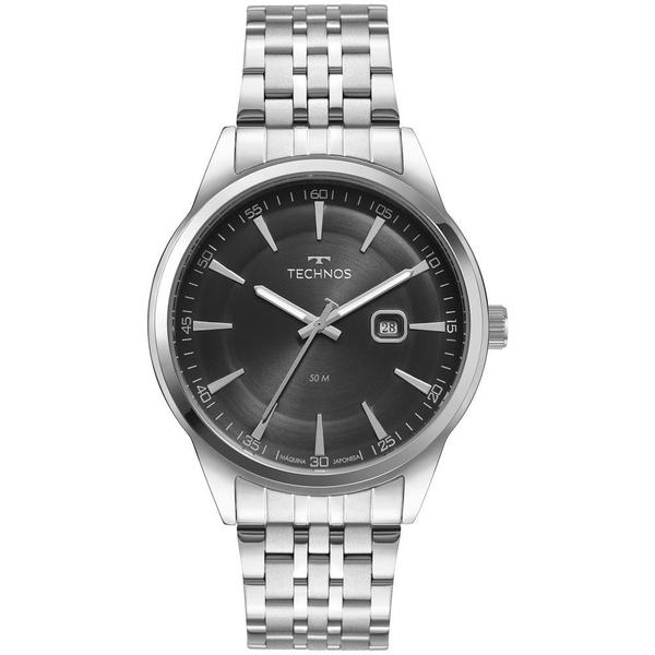 Relógio Technos Masculino Classic Steel Prata 2117lcv/1p