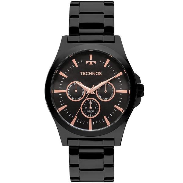 Relógio Technos Masculino Classic Steel Preto - 6p29ajl/4p