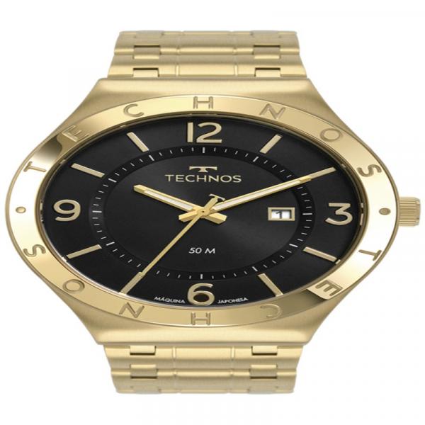 Relógio Technos Masculino Clássico Executive Dourado 2117Lbu/4P