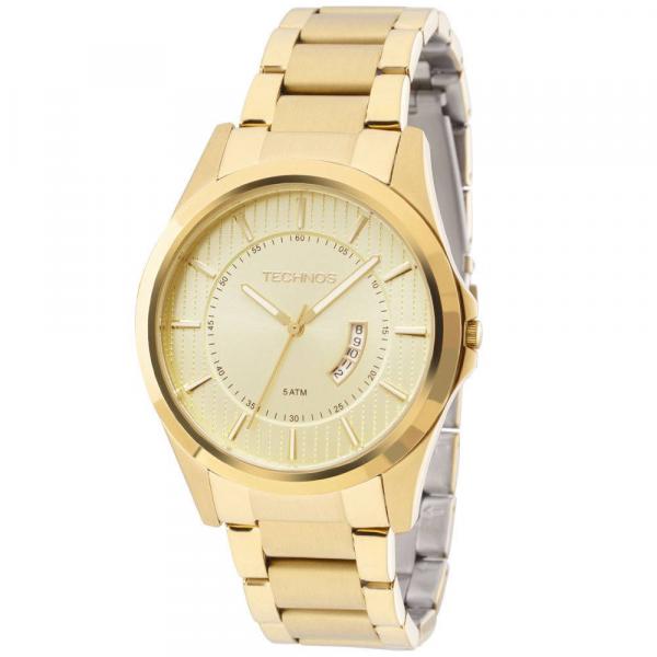 Relógio Technos Masculino Clássico Steel Dourado Gn10ar/4X