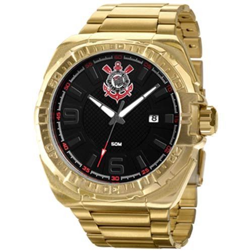 Relógio Technos Masculino Corinthians Dourado Cor2315ab/4p